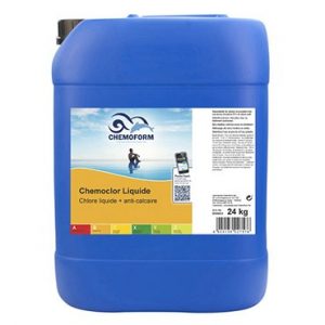 Chlore Non Stabilisé Liquide Anti‑Tartre 24 kg – Désinfection professionnelle piscine