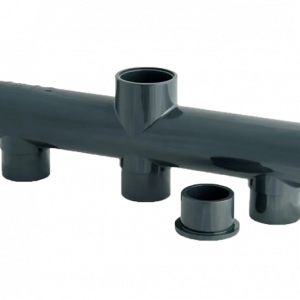 collecteur PVC pression 3 entrées 1 sortie – Raccord hydraulique PN16