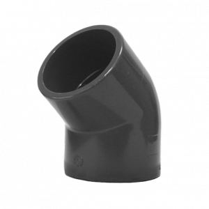 Coude PVC Pression 45° Femelle – Raccord PN16 Ø 50