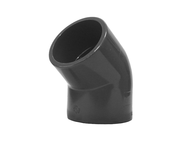Coude PVC Pression 45° Femelle
