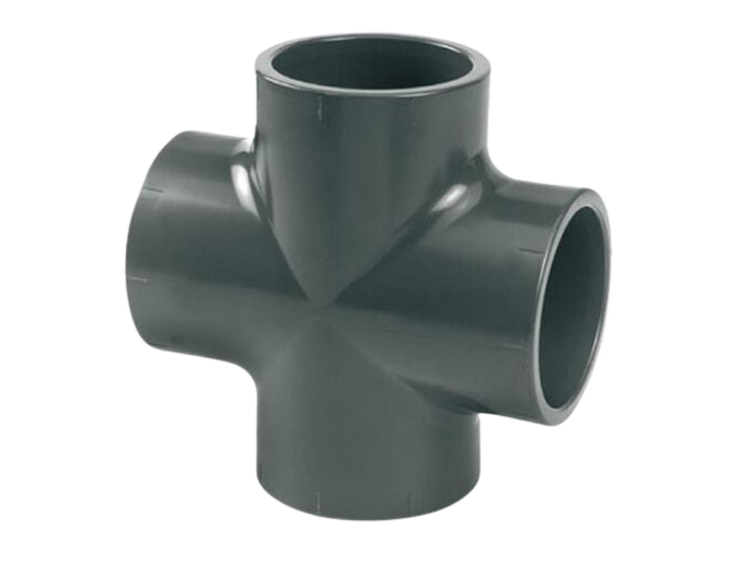 Croix PVC pression 90° femelle