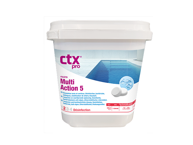 Chlore lent multi-fonctions