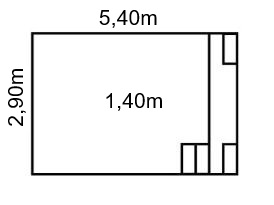 Piscine 5m40 x 2m90 Escalier Droit Banquette – Style, confort et sécurité
