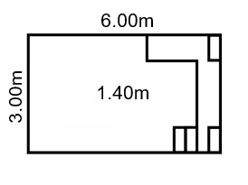 Piscine 6m00 x 3m00 escalier droit banquette – Confort et sérénité