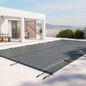 Bâche à barres 4 saisons sur mesure pour piscine – Conforme NF P90-308