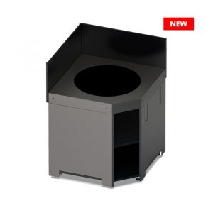 Cuisine d&rsquo;extérieur ENO – Meuble d&rsquo;angle pour Kamado M ou L, solution modulable et ergonomique pour barbecue et cuisson extérieure