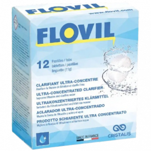 Flovil Boîte 12 Pastilles – Clarifiant ultra-concentré pour piscine